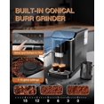 thumbnail image 3 of Fully Automatic Espresso Machine With Grinder,Expresso Coffee Machines Milk Frother and Auto-Cleaning With Hot Water Function One-Touch Operation for Latte, Cappuccino, and Macchiato, 3 of 8