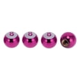 thumbnail image 1 of Tapones Decorativos para Válvula de Neumático Rojo Rosa Patrón Número 8 Cubiertas de Polvo de Válvula de Neumático 7x19mm Plástico Cobre 4 Pcs, 1 of 7