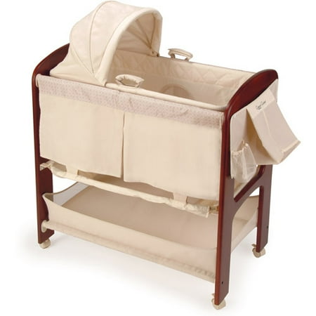 Contours - Classique 3-in-1 Wood Bassinet, Dark Cherry