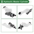 thumbnail image 6 of Brake Master Cylinder Hydraulic Master Cylinder for Mazda 3 2004-2013 Aluminum Alloy Plastic Reservoir No.BPYS4340ZB Silver Tone White Durable, 6 of 7