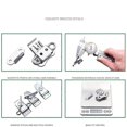thumbnail image 3 of 304 Stainless Steel Draw Latch Butterfly with Keeper and Spring Twist Lock for Case, Assembling Box, 3 of 5