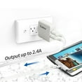 thumbnail image 3 of Reiko Wireless Package Dual Travel R V9 Cable 5ft- White, 3 of 4