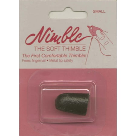 Nimble Thimble (Leather Nimble Thimble With Metal Tip-Small, Soft leather conforms to the shape of the finger By The Nimble Thimble)