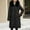 001 Black, variant on Women's Long Puffer Coat Warm Winter Quilted Jacket Full Zip Up Drawstring Coat Thickened Puffy Parka with Furry Hood