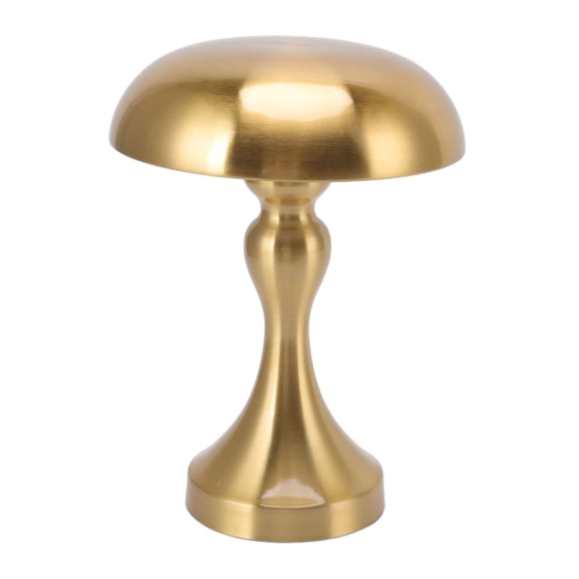 Rechargeable Mushroom Shape 3 Speed Color Temperature Touch Stepless Dimming Table Lamp with Minimalist Design and Battery Powered for Home, Suitable for Bedside Tables,