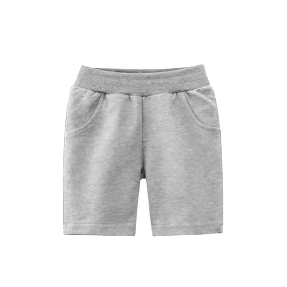 Ulitacool Boys Summer Pants Straight Leg Toddler Kids Sport Soild Shorts Fashion Beach Cargo Pants Shorts Comfortable Wear Grey 3 Years