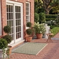 thumbnail image 4 of Safavieh Courtyard Naomi Geometric Indoor/Outdoor Area Rug, Dark Green/Beige, 5'3" x 7'7", 4 of 15