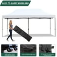 thumbnail image 6 of Erommy 10' x 20'  Pop up Canopy,Easy up Heavy Duty Canopy with Roller Bag, 6 Sand Bags for Parties, White, 6 of 9