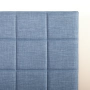 Zinus Lottie 43 Upholstered Platform Bed Frame, Blue Slate, Queen