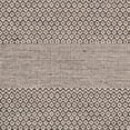 thumbnail image 2 of SAFAVIEH Montauk Karlene Geometric Striped Cotton Area Rug, Ivory/Anthracite, 4' x 6', 2 of 3