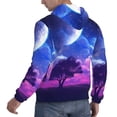 thumbnail image 6 of Haiem Dreamy Colorful Starry Sky Patterned Men's Hoodie with Kangaroo Pocket - Ideal Pullover Sweatshirt for Daily Wear, Travel, and Home-Large, 6 of 7