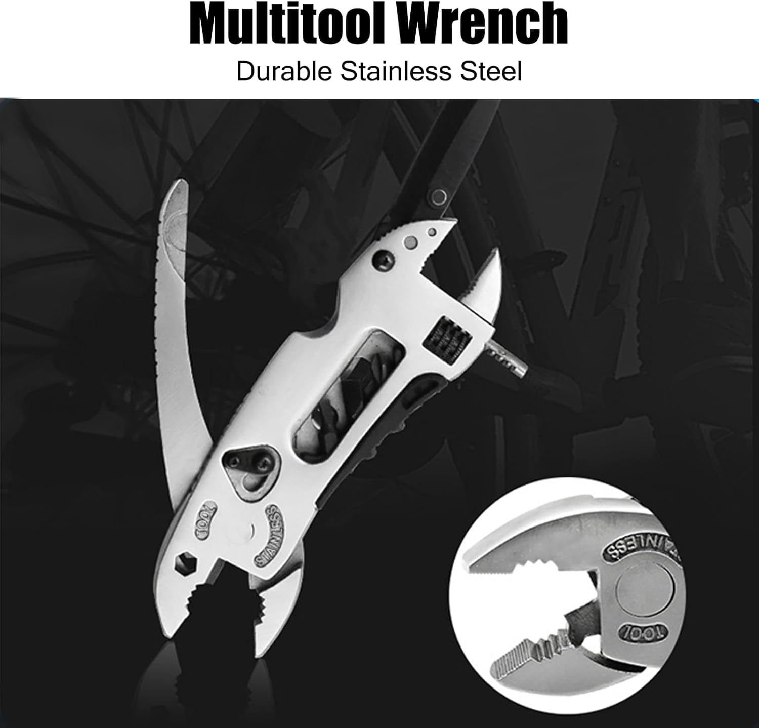 1 Pack Multifunctional Tools Pliers Screwdriver Stainless Steel Multitool Pliers Foldable Multipurpose Portable Multi Tool Wrench for Camping Fishing DIY
