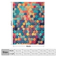 thumbnail image 4 of ARISTURING Soft Blankets and Throws for Sofa Colorful Mid Century Modern Wobbly Circle Warm Cozy Lightweight Blanket Retro Abstract Mid Century Blanket Couch Sofa Throw Blanket for Kids and Adults, 4 of 6
