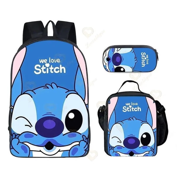 Mochila de Disney Stitch para niños, bolsa de almuerzo de tela Oxford, bolsa de aislamiento, bolsa de Picnic portátil, bolsa de almuerzo para estudiantes, bolsa de hielo