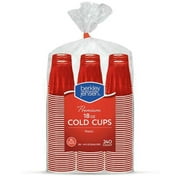 Berkley Jensen 18-Oz. Plastic Cups, 240 Ct. - Red - Birthday Pool Camping Party