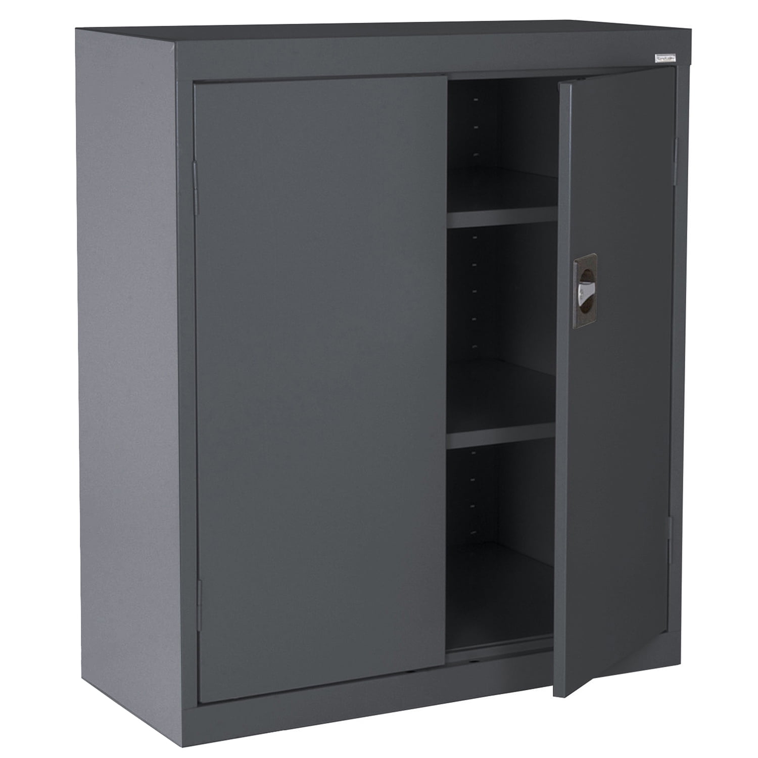 Sandusky Elite Series Heavy-Duty Welded Steel Garage Storage Cabinet, Charcoal