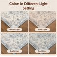 thumbnail image 7 of Design&I 8'x10' Washable Area Rug Extra Large Skid-Resistant Low Profile Beige Vintage Grey Scroll Border Distressed Taupe Textured That for Living Room, Family, 7 of 7