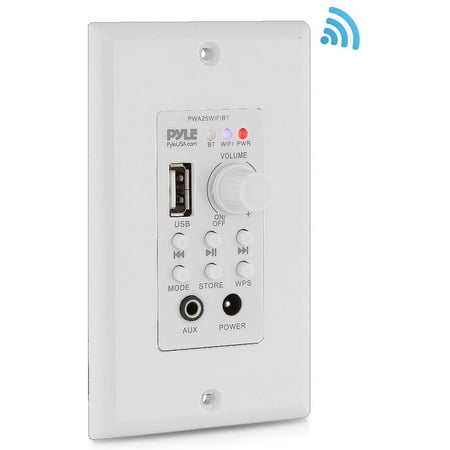 Jovial In Wall Mount Bt Receiver Wifi Audio Music Speaker Control Stereo Speakers Volume Controller W 3 5mm Aux Walmart Canada
