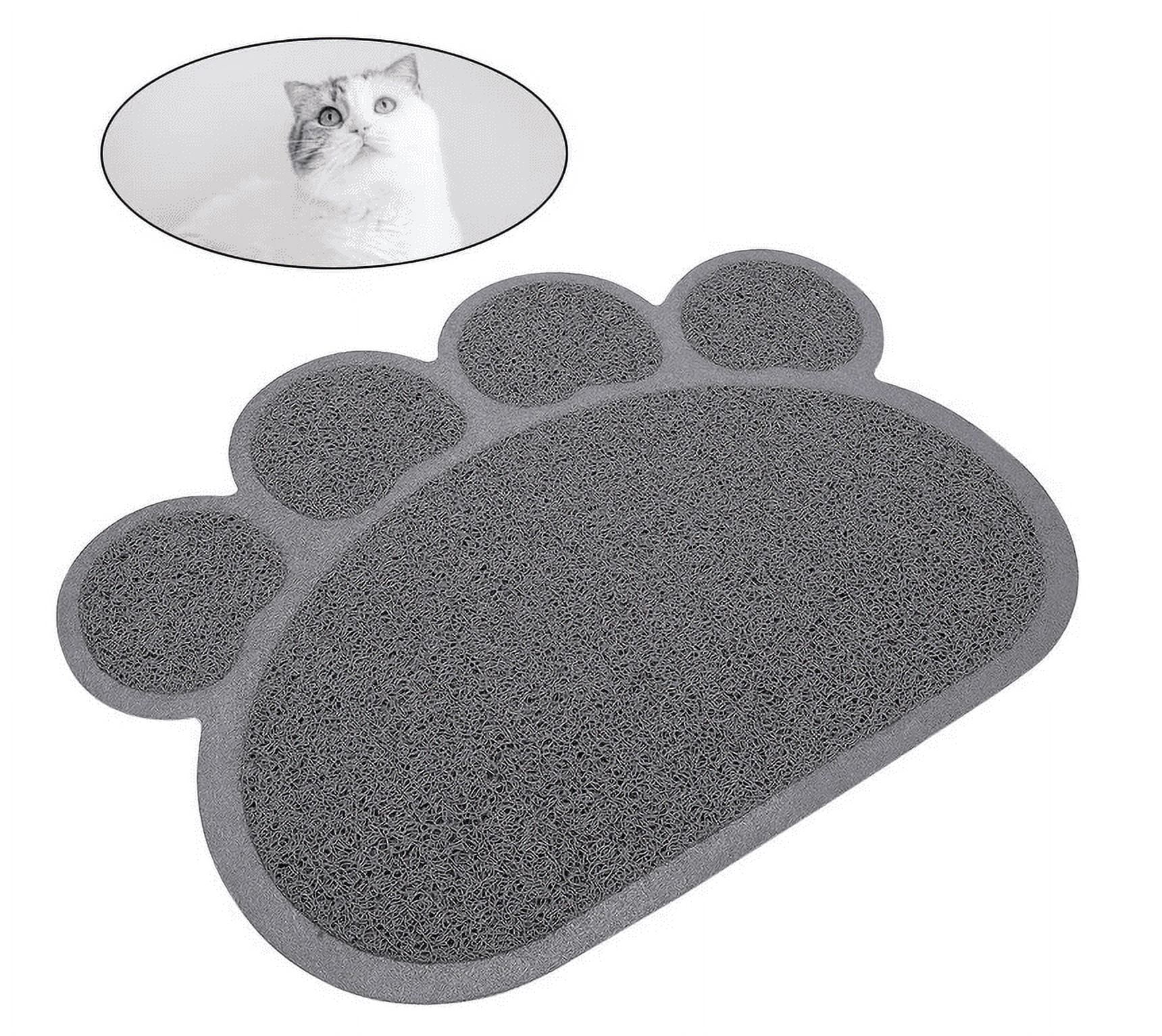 GreenJoy Kitty Litter Box Starter Kit - Without Lid Cat Litter Pan, Mat, Scoop and Bowl for Kitten