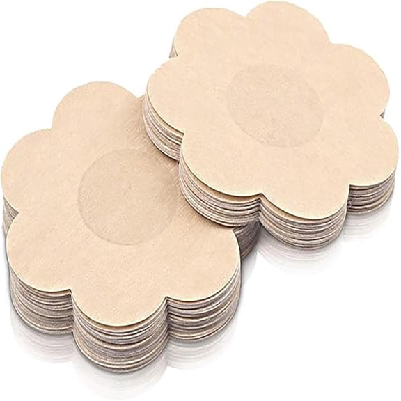 Disposable Flower Nipple Covers Natural Adhesive Satin Petals Comfortable Womens Breast Petals 1 Piece