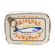 thumbnail image 1 of Bolsa de maquillaje con diseño de sardinas enlatadas, cierre de cremallera, exquisitos patrones de bordado, neceser portátil de viaje, organizador de cosméticos., 1 of 8