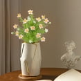thumbnail image 2 of Hvmvliv Artificial Flowers Simulated Flower with 5 Forks Water Grass Small Flower Arrangement Home Decoration Ornament Fake Flower Prop Green, 2 of 6