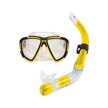 Pool Master 2pc Kona Pro Teen/Young Adult Scuba Mask and Snorkel Dive Set - Small/Medium - (Best Snorkeling Beaches In Kona)