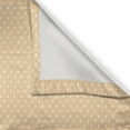 thumbnail image 3 of Ambesonne Polka Dot Kitchen Curtains, Vintage Pastel Print, 55"x39", Champagne and White, 3 of 3