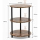 thumbnail image 3 of mesita de Noche para recamara, Metal ＋Madera, mesas Laterales para Sala, Mesa Auxiliar para Cafe, 58L.*34AN.*34ALT.CM, buro recamara Ideal para sofá, balcón, 3 of 12