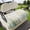 White Gray Green Grass Green, variant on Golf Cart Seat Covers for 2 Seater,White Floral Microfiber Cart Seat Towel Blanket,Vintage Botanicals Blossom Motif Spring Absorbent Breathable Non Slip Bench Seats Protector for Golf Course 51"x31"