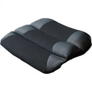 Kantek Memory Foam Seat Cushion Memory Foam, Fabric, Rubber - Ergonomic Design, Comfortable, Washable, Easy to Clean - Black, Gray - 1Each