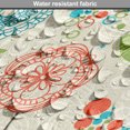 thumbnail image 5 of Floral Dog Crate Cover, Retro Doodle Flower Field Dandelions Daisy Birds Circles Cheerful Image, Easy to Use Pet Kennel Cover for Medium Large Dogs, 35" x 23" x 27", Multicolor, by Ambesonne, 5 of 6