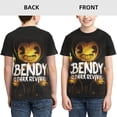 thumbnail image 3 of Bendy And The Ink Machine Boys Girls 3d Graphic Printed T-Shirt Crewneck Short Sleeve Tees, 3 of 7