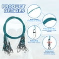 thumbnail image 3 of Uxcell Fishing Wire Leader Line, Steel Heavy Saltwater Fishing Leader Line High Strength with Rolling Swivel and Snap Blue, 3 of 5