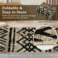 thumbnail image 4 of HOMERRY Indoor Washable 4' x 6' Area Rug Distressed Boho Carpet for Living Room, Brown/Black, 4 of 4