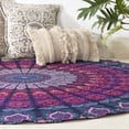 thumbnail image 4 of Round tapestry Indian Mandala Neavy Blue Roundie Beach Throw Tapestry wall hanging Hippy Boho Gypsy Cotton Tablecloth Yoga Sheet 60", 4 of 8