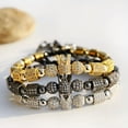 thumbnail image 2 of EOEMY Luxury Multi-Styles Men Women Micro Pave Cz Crown Copper Bead Adjust Bracelets-Crown-Style 1-Silver, 2 of 7