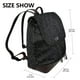 thumbnail image 2 of Fotbe Black Glitter Mochila Bolso con Estampado para Mujer, Mochila Antirrobo de Nylon Impermeable, Bolsa Ligera de Hombro, 2 of 4