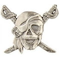 thumbnail image 2 of Concho Antique Silver Screwback 1.25"-Pirate, Pk 3, Tandy Leather Factory, 2 of 2