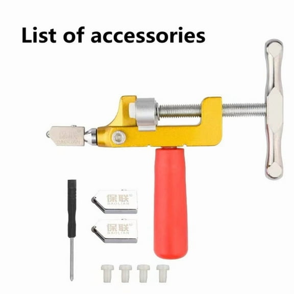 2 in 1 Glass Ceramic Tile Cutter with Knife Wheel Diamond Roller Glass Cutter Cutting Machine Opener Breaker Tools
