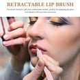 thumbnail image 3 of OFFIGAM 2Pcs Pink Retractable Lip Applicator Soft Bristle Lipstick Brush Portable Makeup Tool, 3 of 8