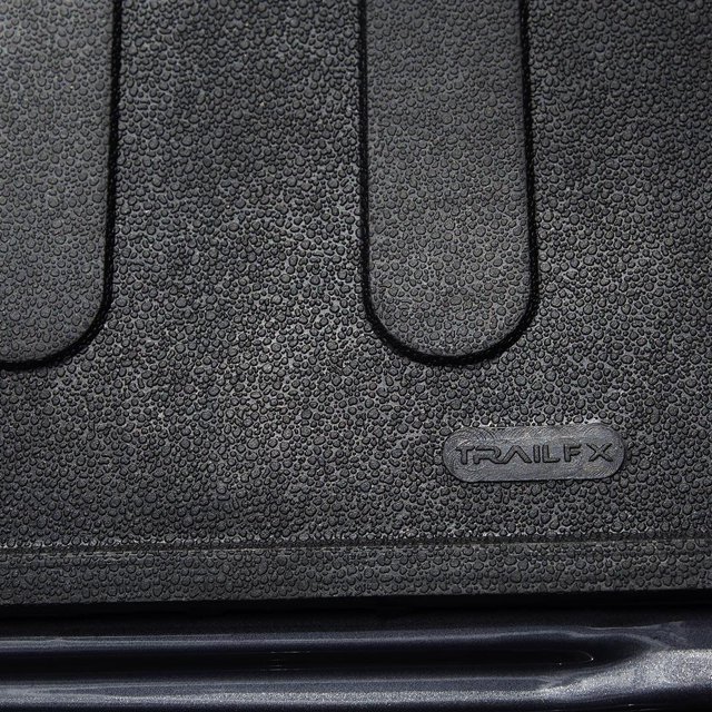 TrailFX Bed Mat 619N TFX Bed Mats; Direct-Fit; Drop-In; Without Raised Edges; Textured Pebble Surface Design; Black; Rubber; Tailgate Liner/Mat Not Included