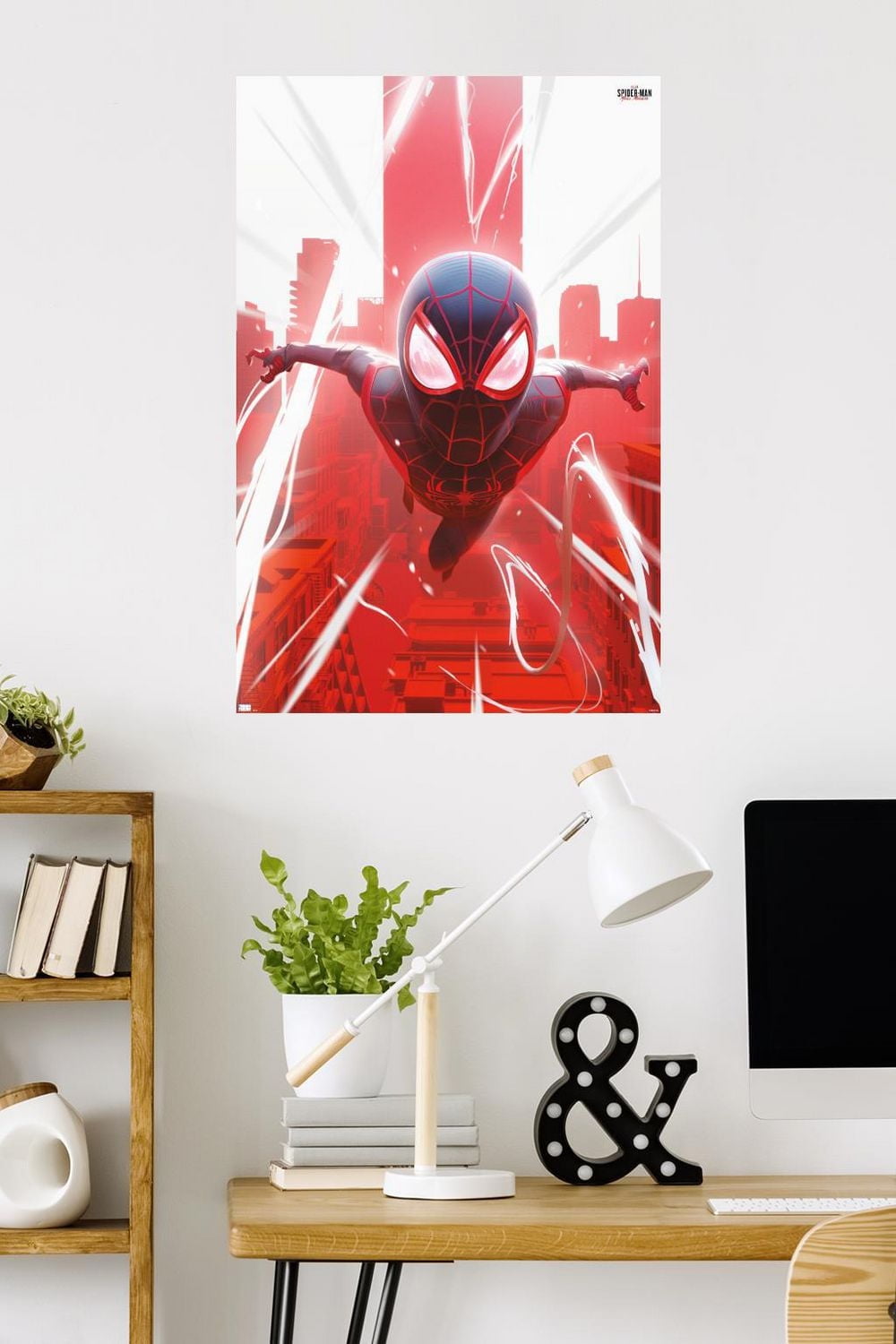 Marvel's Spider-Man: Miles Morales - Falling Wall Poster, 22.375" x 34"