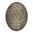 thumbnail image 4 of Broche de metal retro jinwen con patrón medieval Color Bronce, 4 of 8