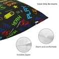 thumbnail image 4 of Rateoe Pixel Game Pattern Throw Pillow Cover Premium Pillow Stuffer Sham Square for Decorative Cushion Bed Couch Sofa(Pillow insert not included), 4 of 8