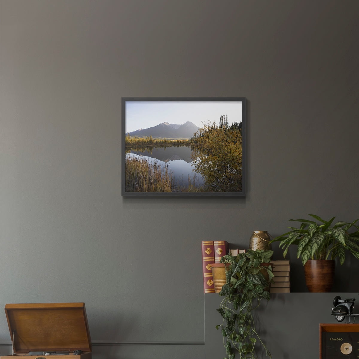 Low Light on Vermillion by Carol Robinson - Restickable Framed Giclée Print