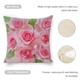 thumbnail image 3 of Roses bouquet Linen toss pillowcase decoration pillowcase gifting preferred 20x20 inch cushion cover 2 sets sofa pillowcase sofa bedroom living room car, 3 of 5