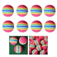 thumbnail image 3 of MesaSe 8pcs 63mm Rainbow EVA Ball Practice Indoor Training Aid Training Ball (Colorful), 3 of 8