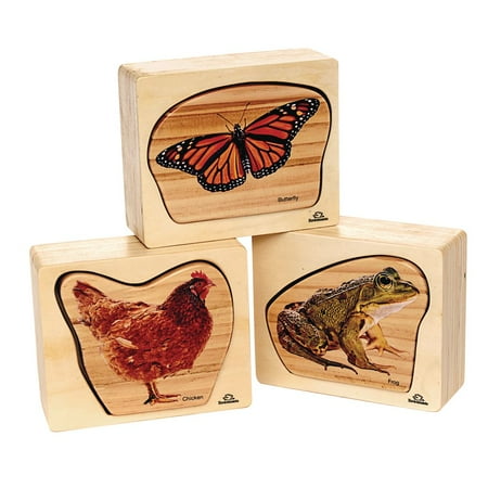 UPC: 0191487032063 | Environments earlySTEM Life Cycles Nesting Puzzles Set of 3 (Item # STAGES)
