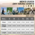 thumbnail image 5 of Asfixiado Mens Safari Shirts Sun Protection Long Sleeve Outdoor Tops Quick Dry Army Green Fishing Hiking Gardening Shirt, 5 of 8